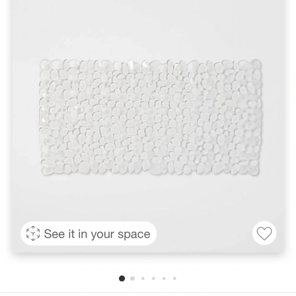 pebbled bath mat